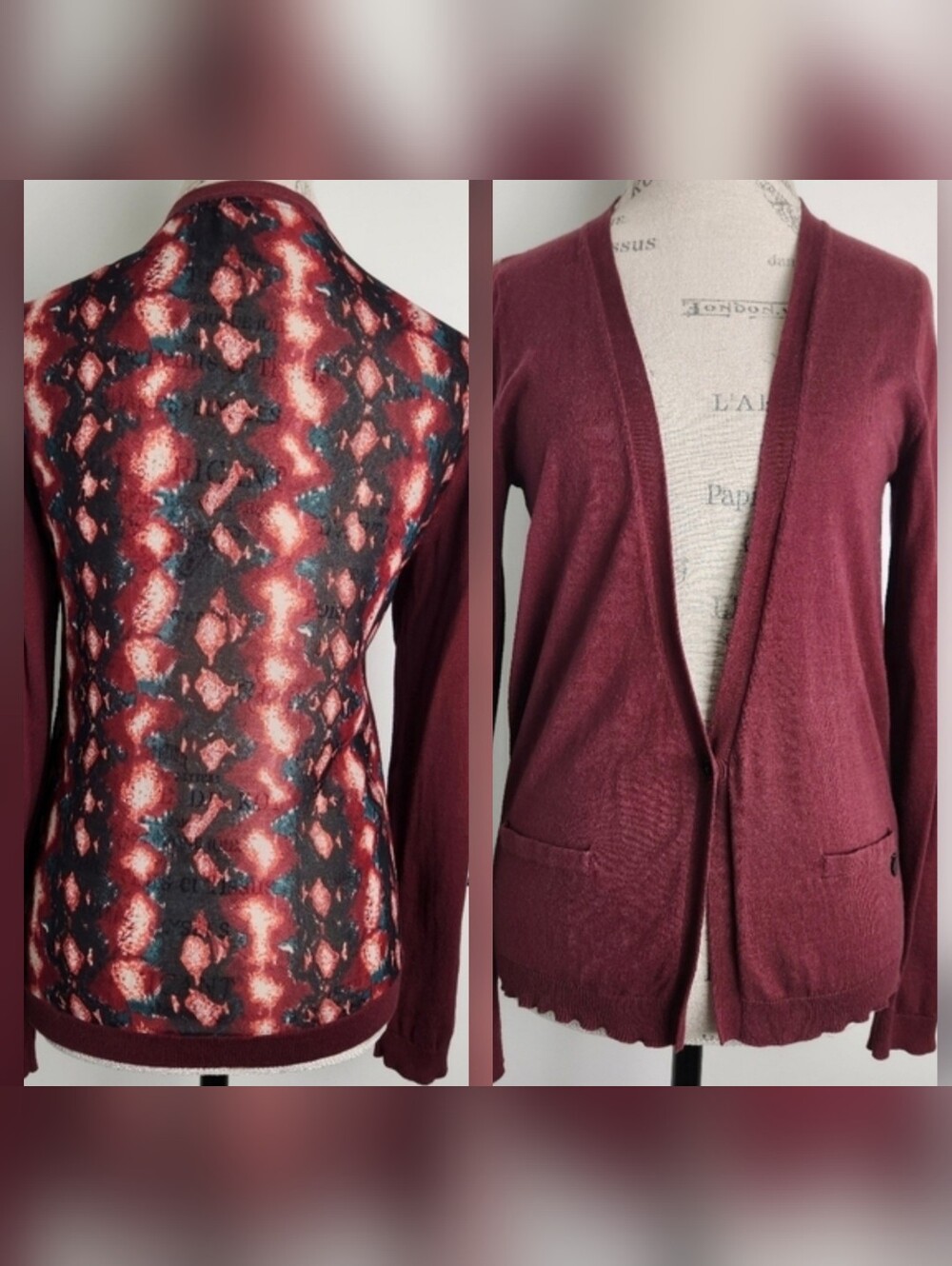 Vintage Maison Scotch Snakeskin Cardigan